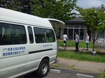 総合南東北福祉センターまつりテント準備